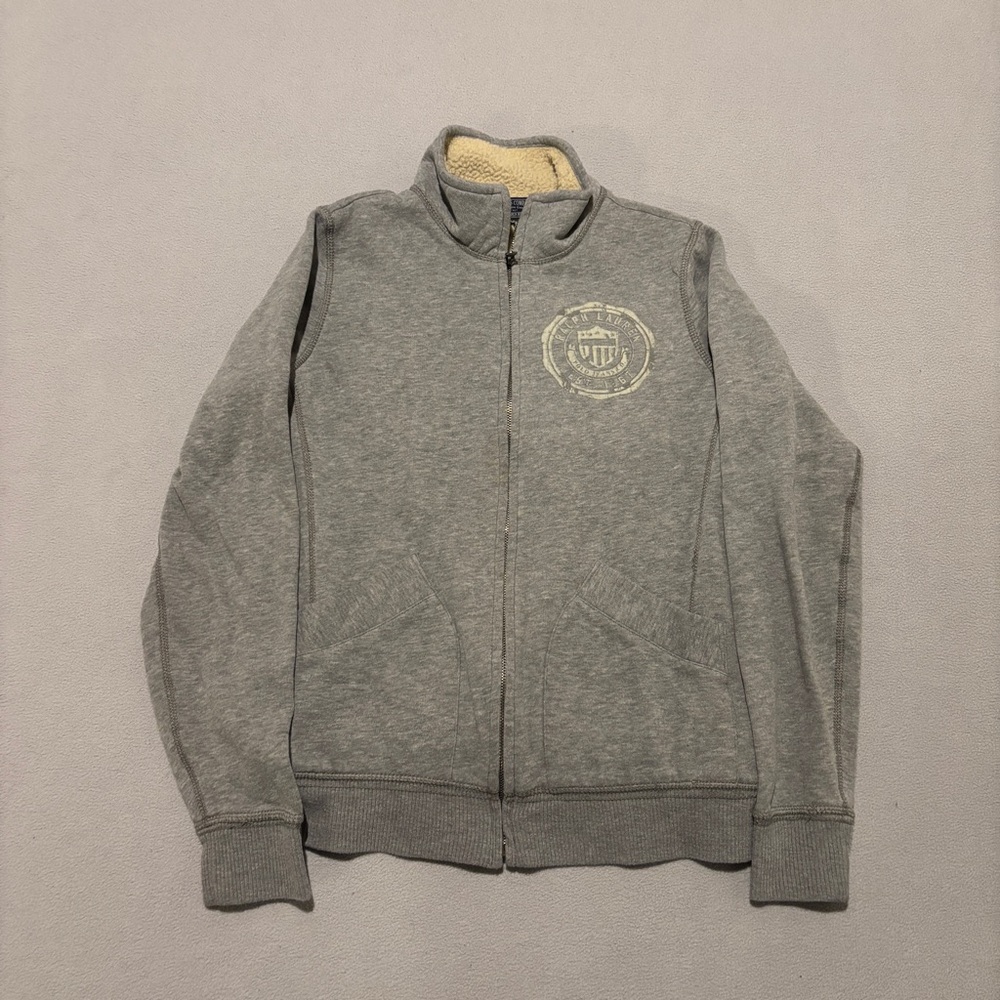 Polo Ralph Lauren Fleece‎ Lined Jacket Size Medium Y2K Casual Fall Outdoor